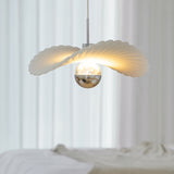 LotusGlow LED Pendelleuchte im Art-Deco-Stil | Gefalteter Harz-Lampenschirm | Elegantes Design für Wohnzimmer