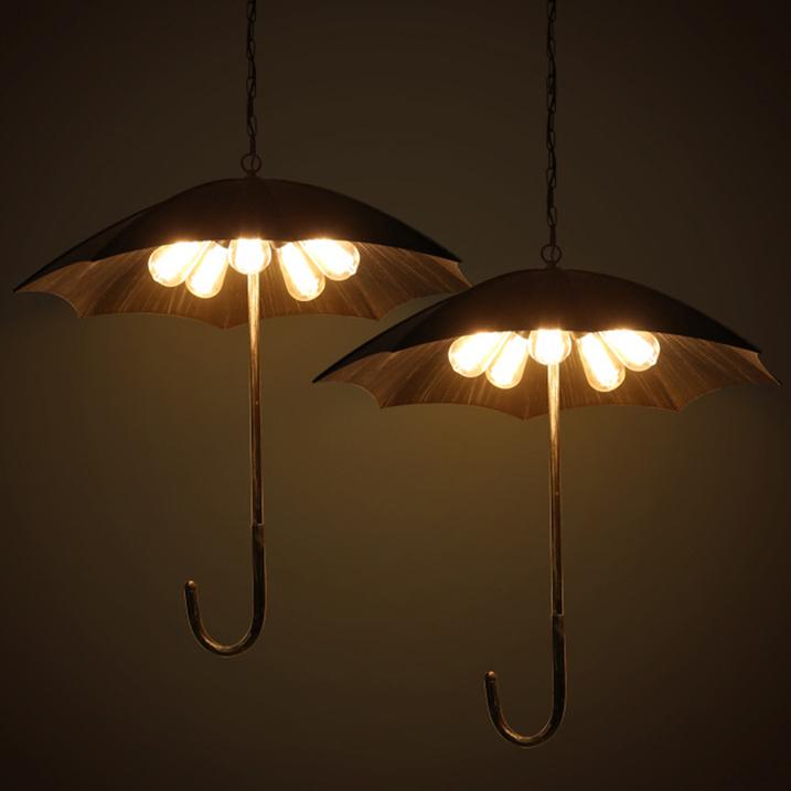 RetroLux 5-Licht Industrie-Chandelier | Vintage Design Hängeleuchte | Kupfer oder Silber