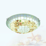 Shellique Tiffany Mosaik-Deckenleuchte | Kreatives Design | Einzigartige Muscheloptik | Stimmungsvolle Beleuchtung | 1-flammig
