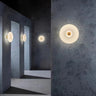 GlowDisc Vintage Wandleuchte | Strukturiertes Glas | Zeitloses Design