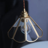 Geometra Vintage Pendelleuchte | Japanisches Design | Kupfer & Glas | Elegante Hängeleuchte