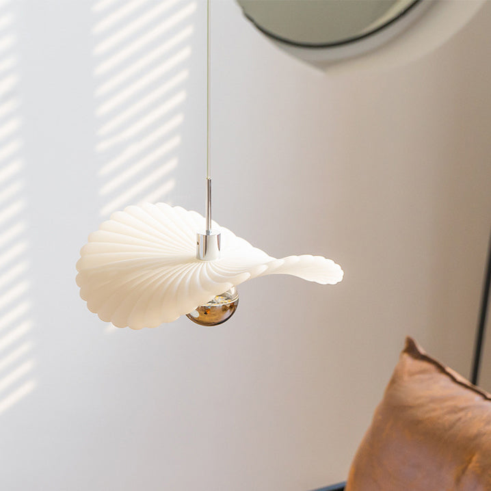 LotusGlow LED Pendelleuchte im Art-Deco-Stil | Gefalteter Harz-Lampenschirm | Elegantes Design für Wohnzimmer
