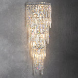 Lustrevia Kristall Wandleuchte | Luxus Design | Quasten aus Kristall | LED 1-Licht | Wohnzimmerlicht