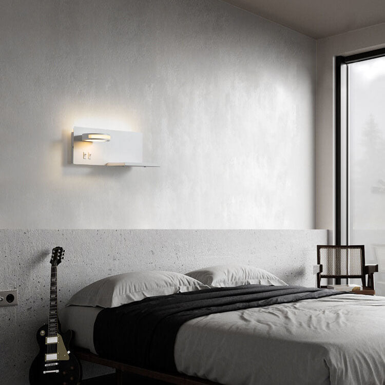 LumiSmart USB LED Wandleuchte | Modernes Design | Flaches Leselicht mit Warmweiß | Intelligente Wandbeleuchtung