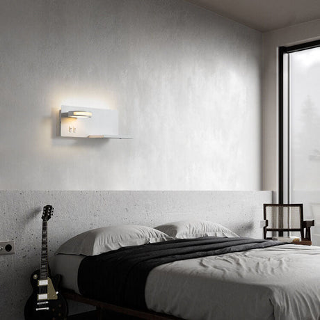 LumiSmart USB LED Wandleuchte | Modernes Design | Flaches Leselicht mit Warmweiß | Intelligente Wandbeleuchtung