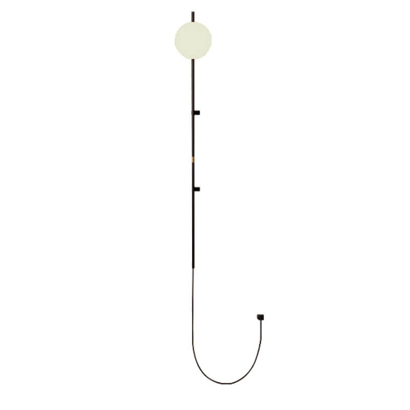 VertaGlow Minimalist Glas-Wandleuchte | Langer Arm | Modernes Design | Dimmbares Stimmungslicht | Perfekt für Wohnzimmer & Schlafzimmer