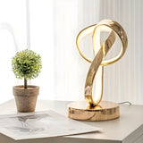 LuxeLoop Möbius-Ring LED Tischlampe | Luxus Leselampe | Modernes Design | Elegante Wohnraumbeleuchtung