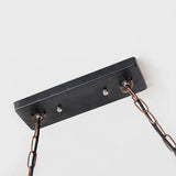 RustiLume Industrial Kronleuchter | Vintage Holz & Metall | 2-Licht Inselleuchte