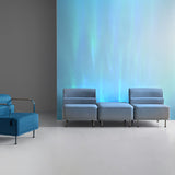 LumaRipple Art Deco LED Stehlampe | Aluminium & Acryl | Wasserdesign | Stimmungslicht für Wohnzimmer