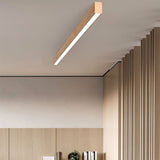 LumiGrain Minimalist LED Deckenleuchte mit Holzoptik | Aluminiumstreifen | Warmes, neutrales & weißes Licht | Moderner Stil