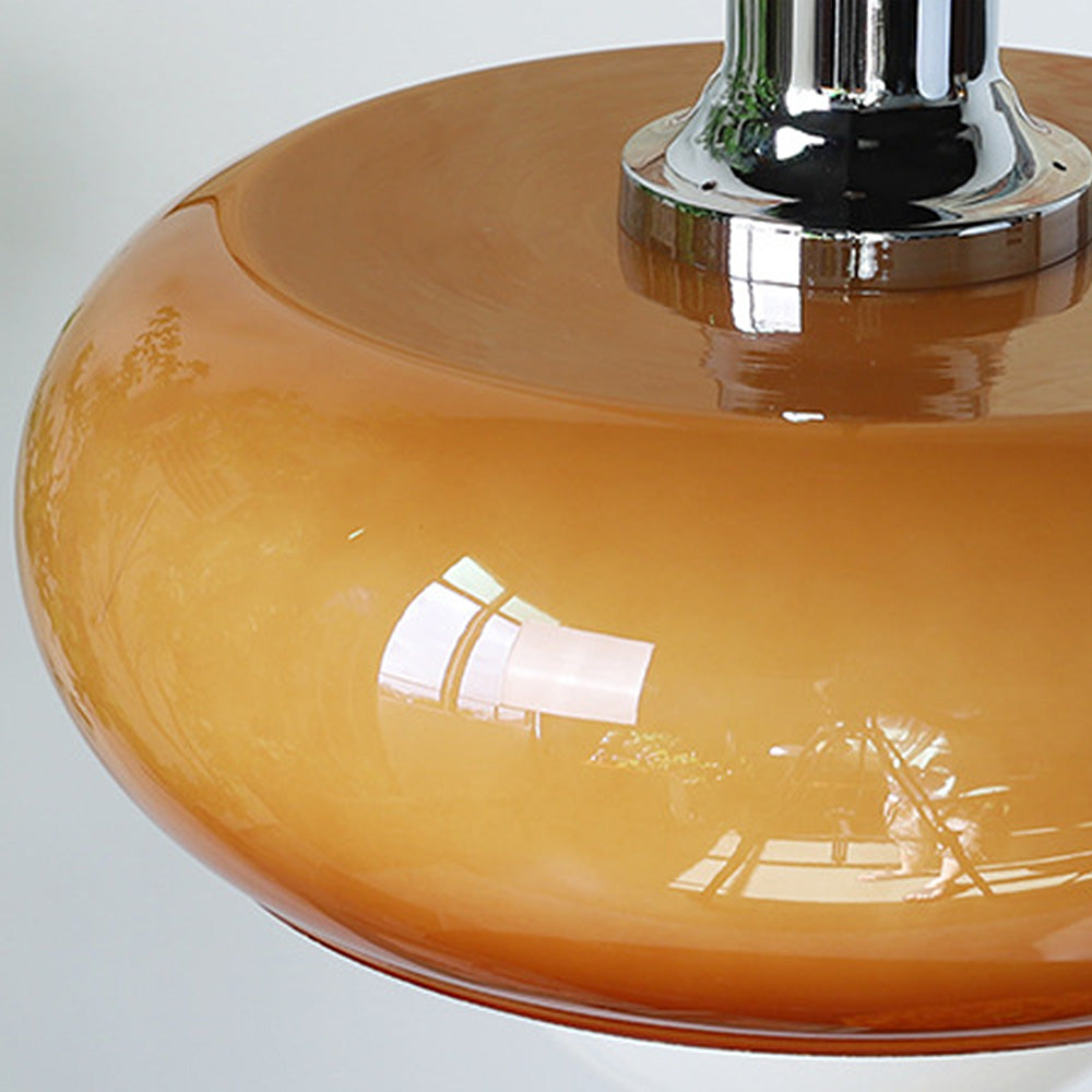 CaffeLume Bauhaus Glas Pendelleuchte | LED Hängelampe | Elegantes Design | Beleuchtung für Esszimmer