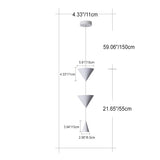 Conevia Minimalistische LED Pendelleuchte | Modernes Kegeldesign | Aluminium & Acryl | Stimmungsvolle Beleuchtung für Schlafzimmer