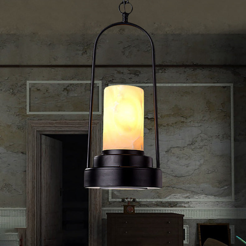 HempCandle Industrielle Pendelleuchte | Vintage Seil-Design | 1-flammige LED-Hängeleuchte | Rustikaler Stil
