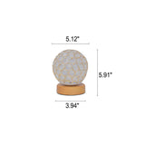 LumoAura USB LED Tischlampe | Wiederaufladbar | Warmes Licht | Minimalistisches Design für Zuhause