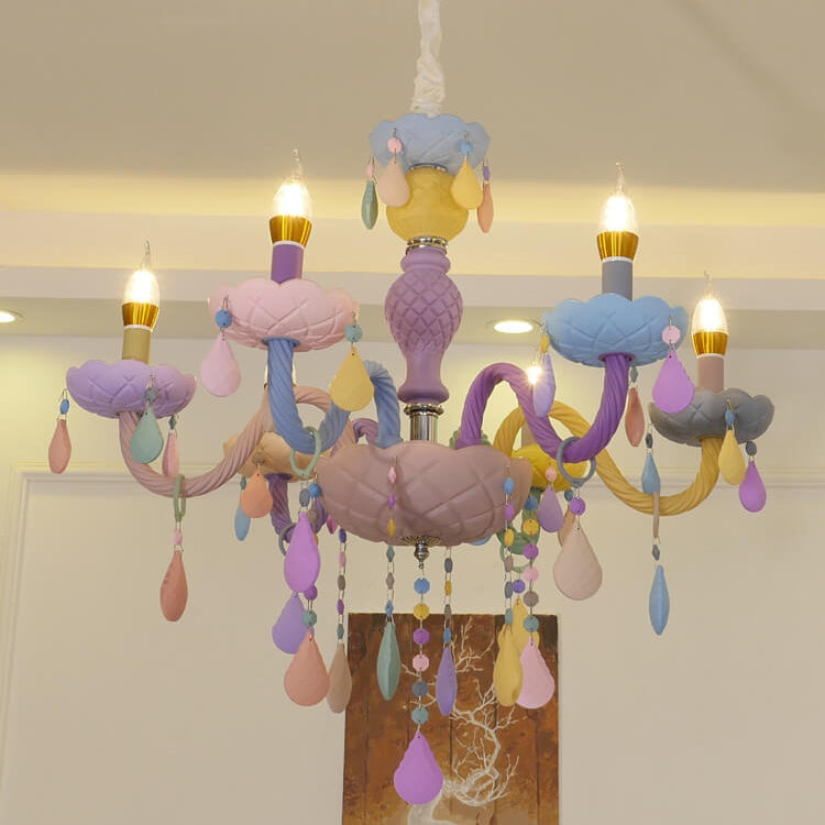 LumiÉtoile Kinder Kronleuchter | Moderner Candelabra-Stil | Kristallglas | 5-15 Lichter