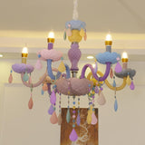 LumiÉtoile Kinder Kronleuchter | Moderner Candelabra-Stil | Kristallglas | 5-15 Lichter