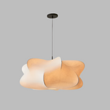 SilkSphere Japanische Pendelleuchte aus Seide | Wabi Sabi Design | Elegante Beleuchtung für Wohn- & Schlafzimmer