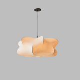 SilkAura Wabi-Sabi Pendelleuchte aus Seide | Elegantes Design | Dimmbares Licht | Ideal für Esszimmer & Wohnzimmer