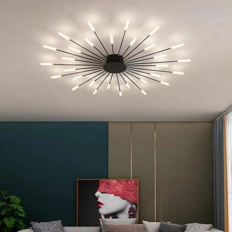 StarBurst Feuerwerk Deckenleuchte | Moderne LED Pendelleuchte | Stimmungsvolles Dekolicht für Zuhause
