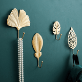 LeafLuxe Metall Wandhaken im Blätterdesign | Elegantes & Funktionales Dekor | In Gold & Blau erhältlich