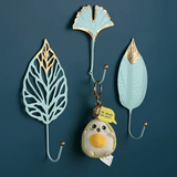 LeafLuxe Metall Wandhaken im Blätterdesign | Elegantes & Funktionales Dekor | In Gold & Blau erhältlich