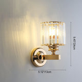 RadiantVell Wandlampe im modernen Minimalismus | Ovaler Kristall-Zylinder | 1 Licht | Elegantes Design für Schlafzimmer & Wohnzimmer