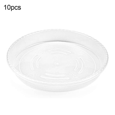 PlanterShield 10-teiliges Transparentes Kunststoff-Untersetzer-Set | Pflanzenschutz für Zuhause und Garten