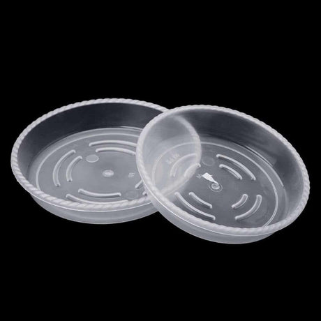 PlanterShield 10-teiliges Transparentes Kunststoff-Untersetzer-Set | Pflanzenschutz für Zuhause und Garten