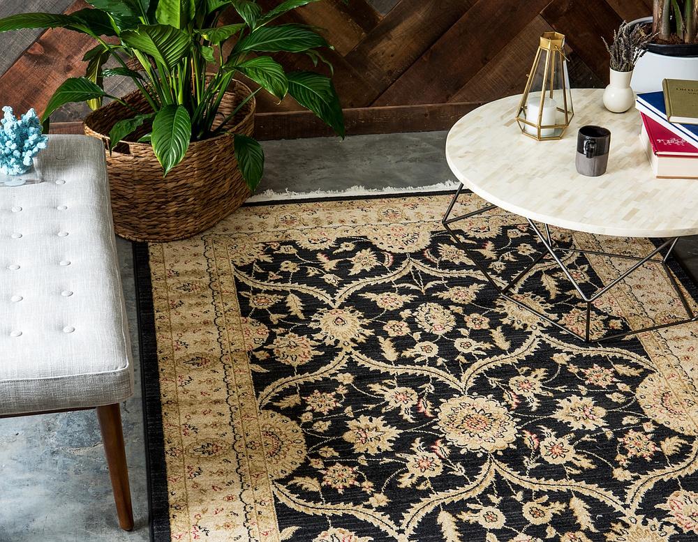 Velouris Luxuriöser Vintage-Teppich | Klassisches Design | Perfekt für Wohnzimmer & Esszimmer