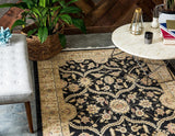 Velouris Luxuriöser Vintage-Teppich | Klassisches Design | Perfekt für Wohnzimmer & Esszimmer