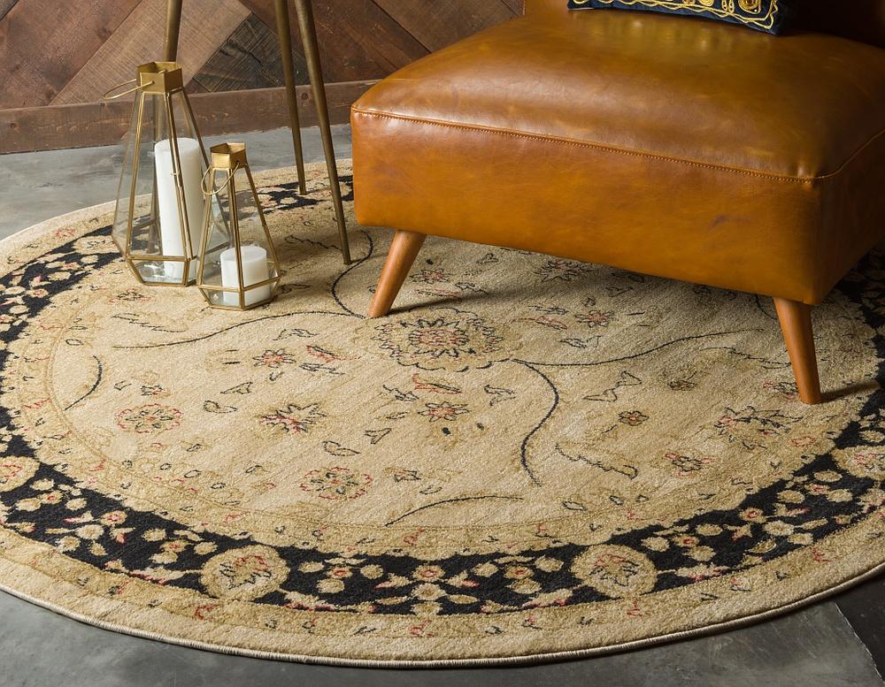 Velouris Luxuriöser Vintage-Teppich | Klassisches Design | Perfekt für Wohnzimmer & Esszimmer