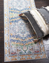 GrayBlue Luxe Teppich | Rechteckiger Teppich in Grau & Blau | Modernes Design für Wohnzimmer & Schlafzimmer