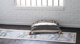 GrayBlue Luxe Teppich | Rechteckiger Teppich in Grau & Blau | Modernes Design für Wohnzimmer & Schlafzimmer
