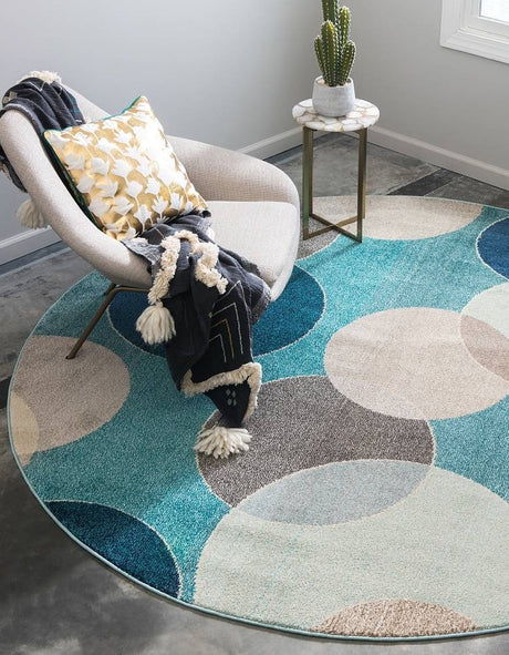 CircleLuxe Moderner Teppich für Wohnräume | Runde & Rechteckige Formen | Elegantes Design
