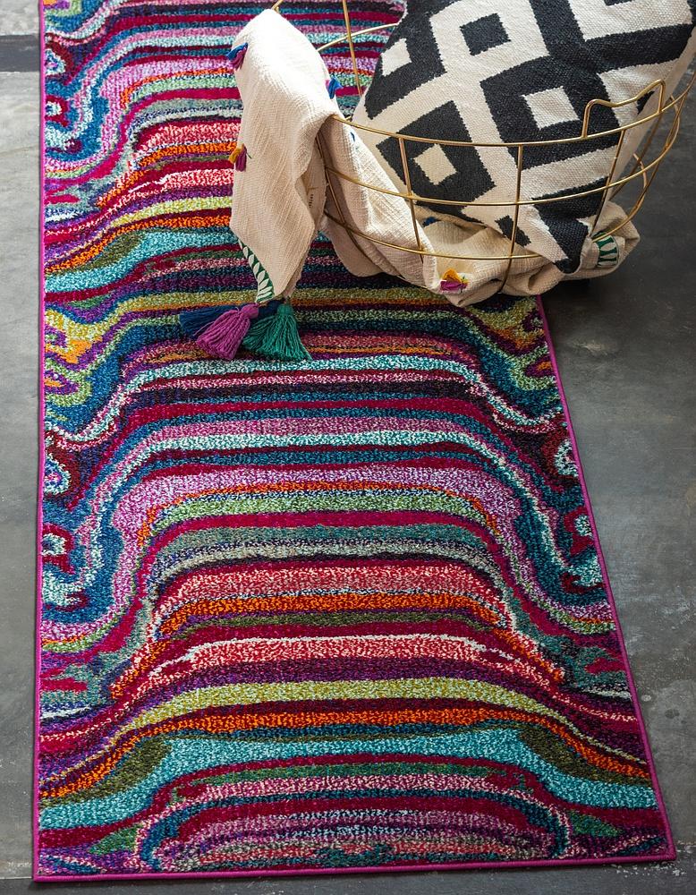 VividAura Moderner Teppich | Multicolor Design | Strapazierfähig & Stilvoll | Perfekt für jeden Raum