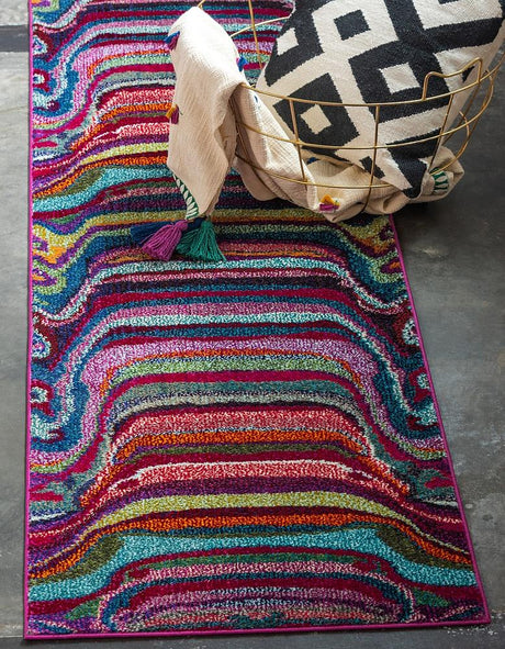 VividAura Moderner Teppich | Multicolor Design | Strapazierfähig & Stilvoll | Perfekt für jeden Raum