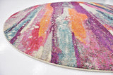 Colorista Splash Teppich | Faded Multi-Color Design | Rechteckig & Rund | Stilvolle Dekoration für Zuhause