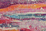 Colorista Splash Teppich | Faded Multi-Color Design | Rechteckig & Rund | Stilvolle Dekoration für Zuhause