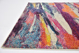 Colorista Splash Teppich | Faded Multi-Color Design | Rechteckig & Rund | Stilvolle Dekoration für Zuhause
