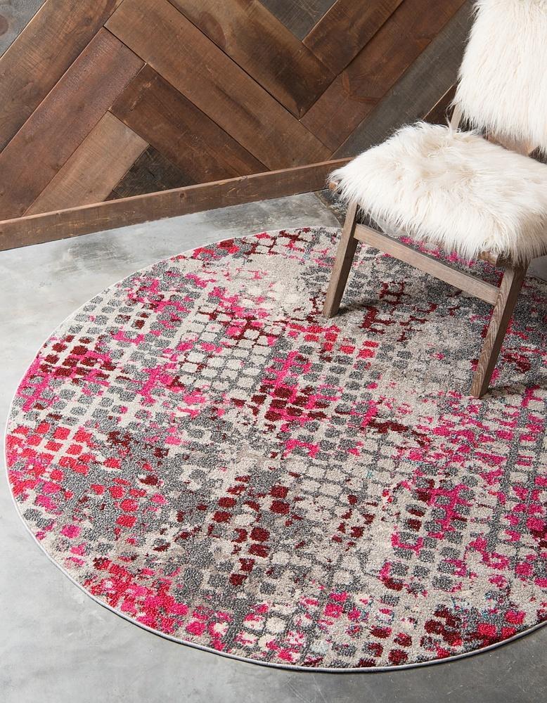 Orbira Moderner Teppich mit Kreisdesign | Elegante Wohnraumdeko | Weich & Pflegeleicht