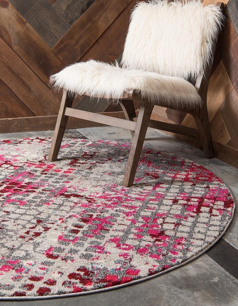 Orbira Moderner Teppich mit Kreisdesign | Elegante Wohnraumdeko | Weich & Pflegeleicht