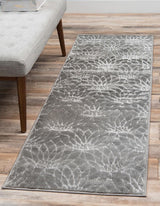 Floriva Lotusblumen-Teppich | Luxus-Design | Hochwertige Musterung | Wohn- & Schlafzimmer-Deko
