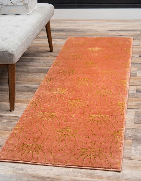 Floriva Lotusblumen-Teppich | Luxus-Design | Hochwertige Musterung | Wohn- & Schlafzimmer-Deko