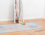 ColorPatch Regenbogen Teppich | Quadratmuster Teppich | Moderne Farben & Designs