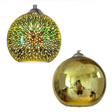 LumiSpark 3D Feuerwerk Pendelleuchte | Farbwechselndes Glas | Deko für Wohnzimmer & Esszimmer