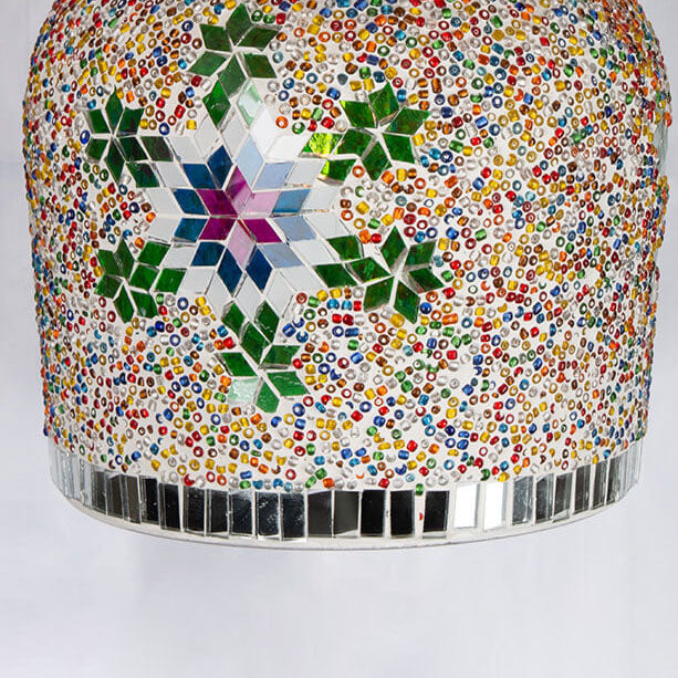 LumaFrost Pendelleuchte | Modernes Kreatives Design | Flaschenform aus Buntglas | LED Hängelampe
