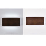WabiLight Japanische Wabi-Sabi Holz-LED Wandlampe | Rechteckig oder Quadratisch | Warmes Ambiente