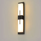 LumenEdge Außenwandleuchte | Minimalistisches Design | Edelstahl & Acryl | LED Wasserdicht