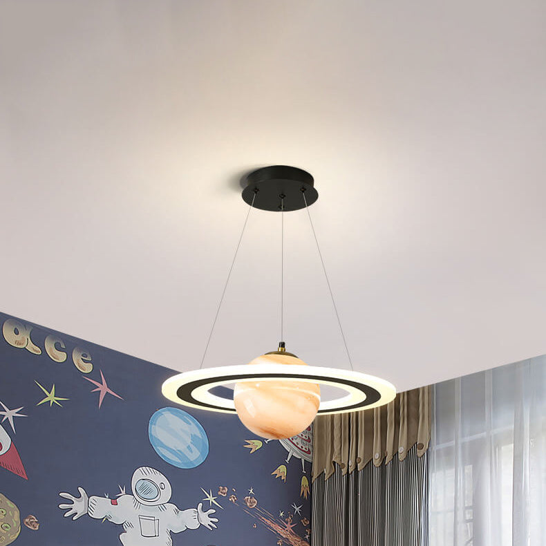 NovaOrbit Kids LED Kronleuchter | Kreatives Weltraumdesign | Dimmbar & Farbenfroh | Modern