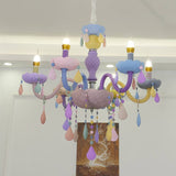 LumiÉtoile Kinder Kronleuchter | Moderner Candelabra-Stil | Kristallglas | 5-15 Lichter